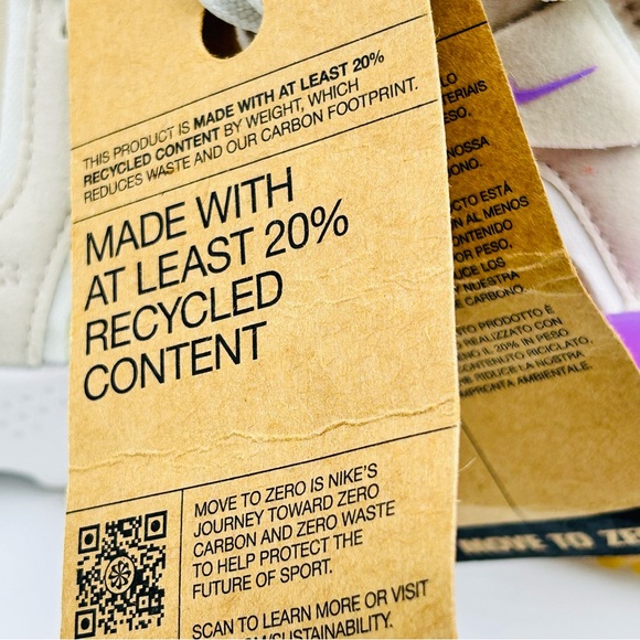 Nike Air Huarache Craft Sneakers Cream Purple Running Shoes New Women Size 11 - Picture 11 of 11